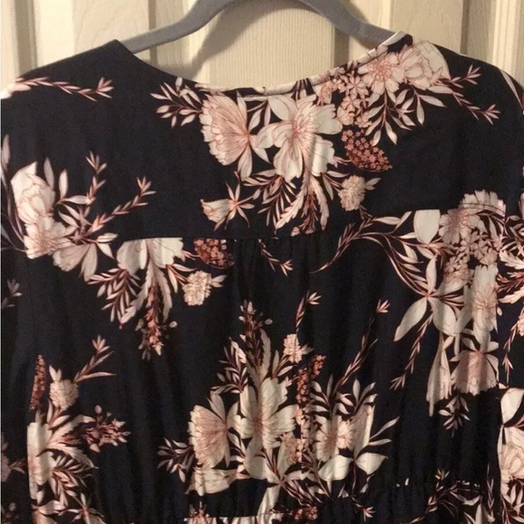 Ingrid & Isabel Maternity Dress Navy Blue Floral Size XXL - Picture 5 of 9